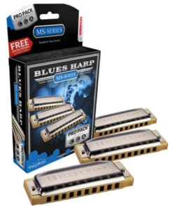 HOHNER BOX-3 BLUES HARP C,G,A