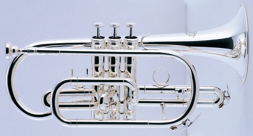 J MICHAEL SILVER PLATED CORNET
