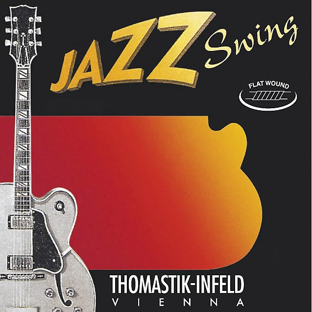 Thomastik JS112T Jazz Swing Series Flatwound Set 12/50 Tin Plated Trebles 3 Thomastik JS112T Jazz Swing Series Flatwound Set 12/50 Tin Plated Trebles