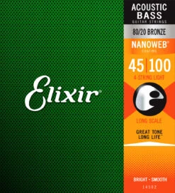 Elixir 14502 Nanoweb Acoustic Tic Bass LIGH T 45-100
