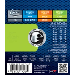 Elixir 19007 Optiweb 7-String Electric Super Light 9-52 -Musical Instrument Store E19007 08207710 d989 42ea af40 f3f922e04634