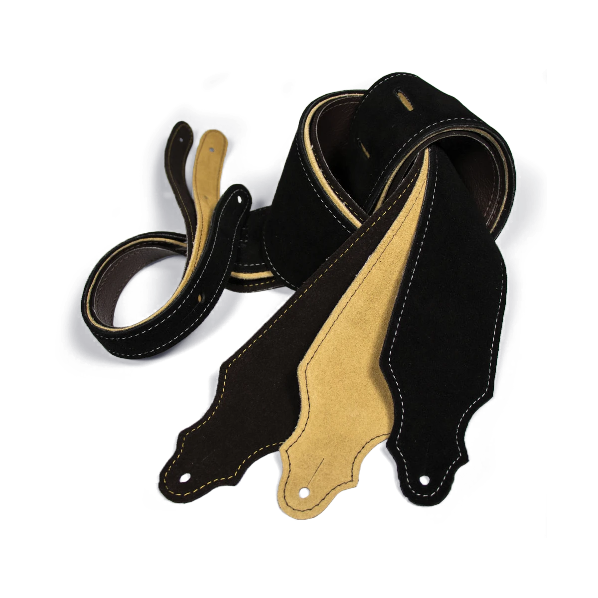 Franklin 2.5" Honey Purist Suede Strap With Buck Backing 4 Franklin 2.5" Honey Purist Suede Strap With Buck Backing - Image 2