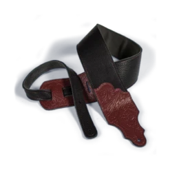 Franklin 3" Black Glove Leather With Tooled Red Ends