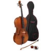Hidersine HW3182AG-P Vivente Academy Finetune Cello Student Outfit 4/4 Setup With Thomatik Alphyue Strings -Musical Instrument Store HW3182AG P