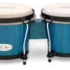 Toca 6 & 6-3/4" Synergy Series Wooden Bongos In Bahama Blue -Musical Instrument Store TOC2100BB