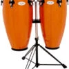 Toca 10 & 11" Synergy Series Wooden Conga Set In Amber -Musical Instrument Store TOC2300AMB