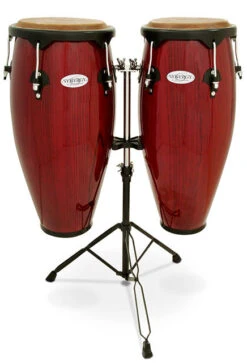 Toca 10 & 11" Synergy Series Wooden Conga Set In Rio Red