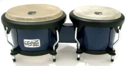 Toca 7 & 8-1/2" Players Series Fiberglass Bongos In Vista Blue