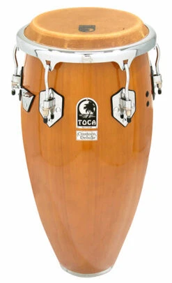 Toca Custom Deluxe Series 12-1/2" Wooden Tumba In Antique Maple