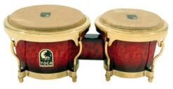 Toca LE Series 7 & 8-1/2" Wooden Bongos In Bordeaux