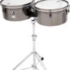 Toca Custom Deluxe Series Timbale Set In Black Chrome