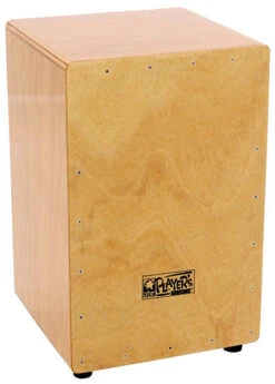 Toca Players Series Wooden Cajon In Natural Gloss With Internal Wire Snares
