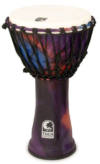 Toca Freestyle 2 Series Djembe 10" In Woodstock Purple 3 Toca Freestyle 2 Series Djembe 10" In Woodstock Purple