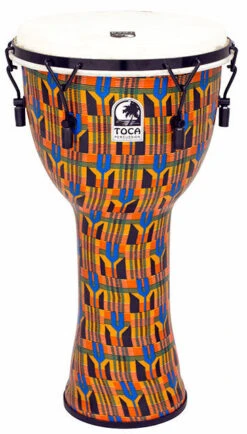 Toca Freestyle 2 Series Mech Tuned Djembe 12" In Kente Cloth