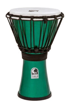 Toca Freestyle Colorsound Series Djembe 7" In Metallic Green