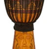 Toca Origins Series Wooden Djembe 12" Synthetic Head In Tribal Mask