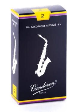 Vandoren Alto Sax Reeds - TRADITIONAL - Grade 2.0 - Box Of 10