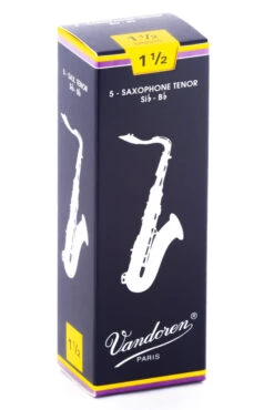 Vandoren Tenor Sax Reeds - TRADITIONAL - Grade 1.5 - Box Of 5