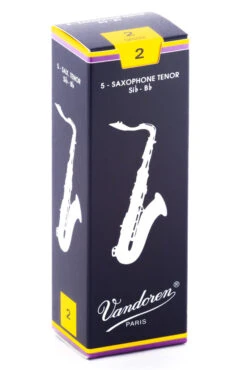Vandoren Tenor Sax Reeds - TRADITIONAL - Grade 2.0 - Box Of 5